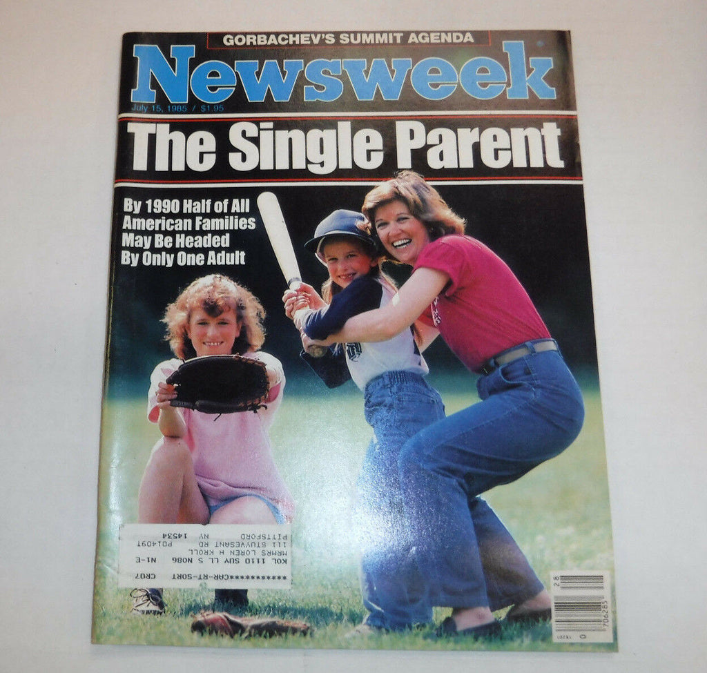 Newsweek Magazine The Single Parent July 15, 1985 101916R