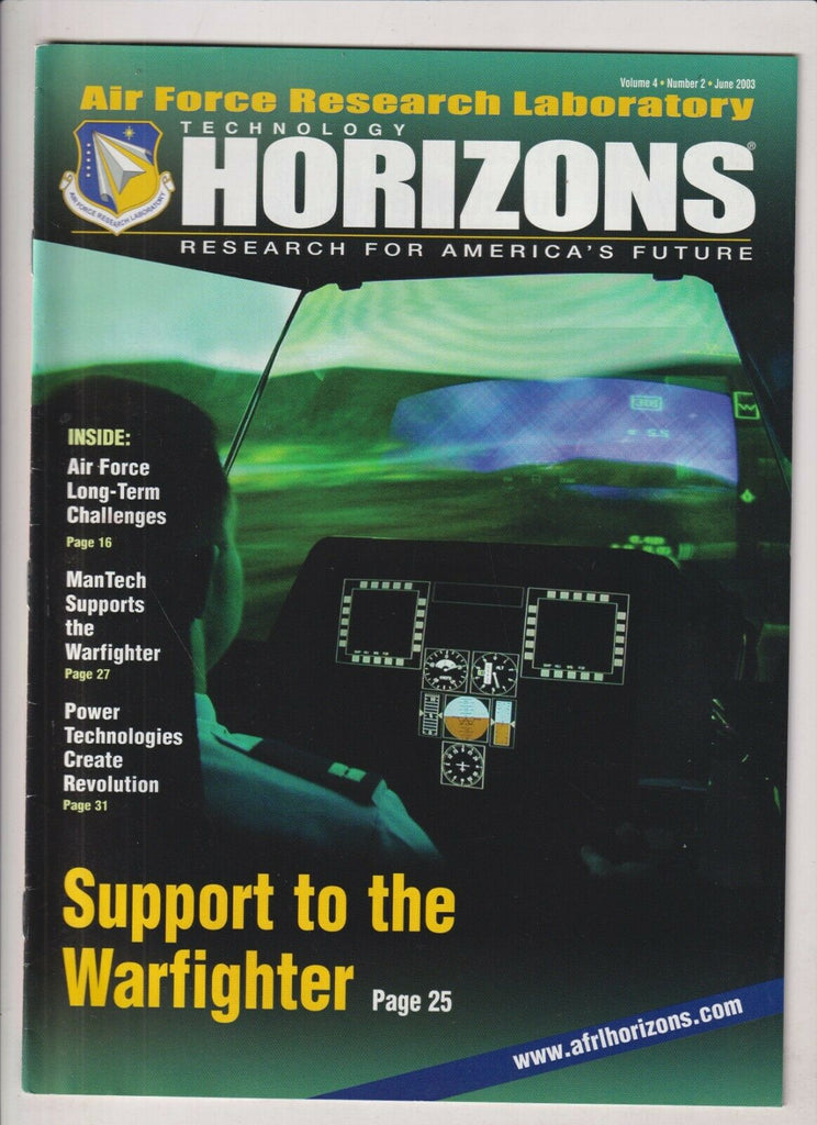 Technology Horizons Mag Support Warfighter June 2003 021920nonr