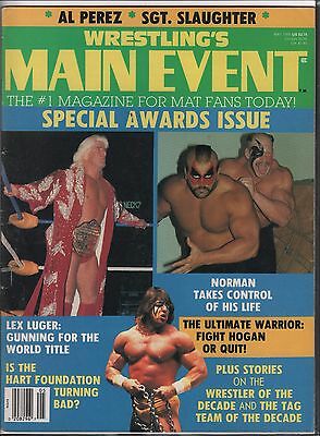 Wrestling's Main Event May 1990 Ric Flair, The Ultimate Warrior EX 120915DBE