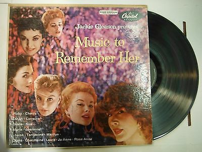 33 RPM Vinyl Jackie Gleason Music To Remember Her Capitol W570 122314KME