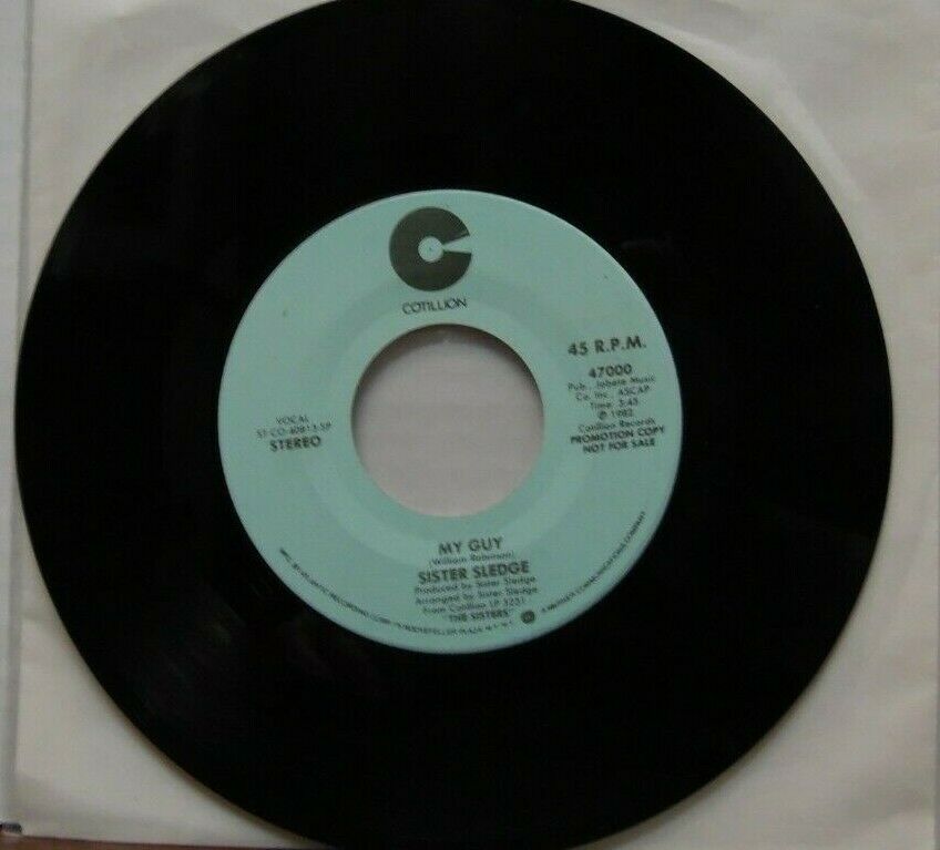 Sister Sledge My Guy 45 RPM PROMO #47000, 1982 022220LLE45