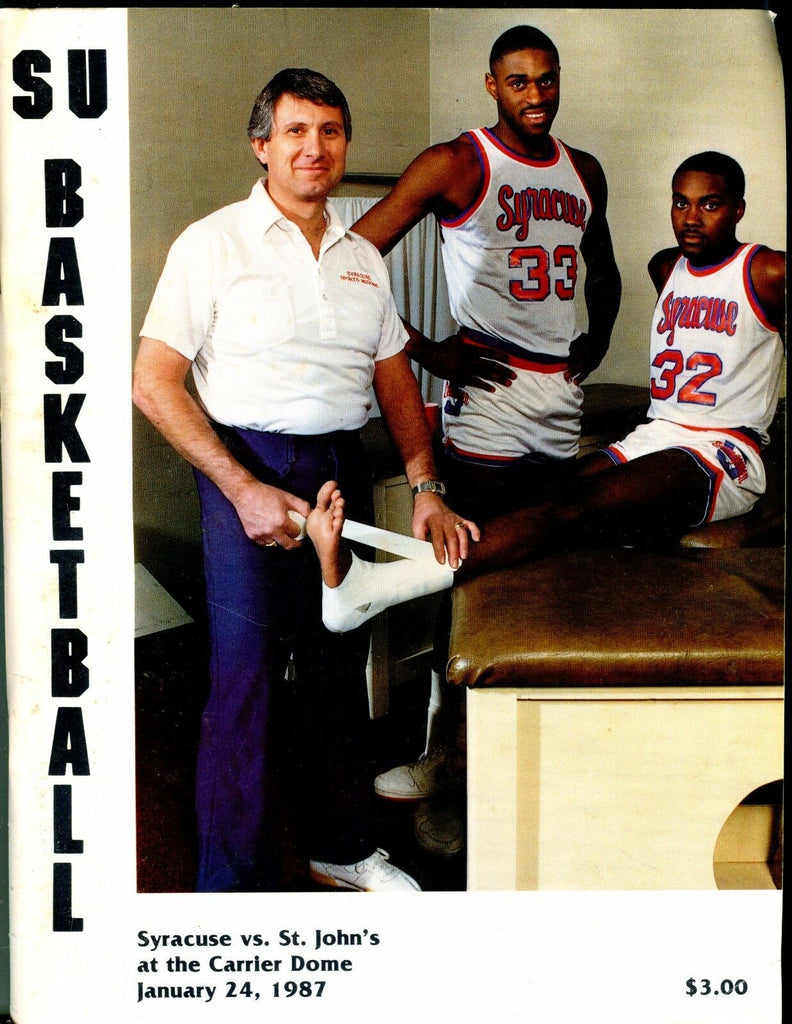 Syracuse Basketball Program Don Lowe 1987 St. John's EX 051417nonjhe