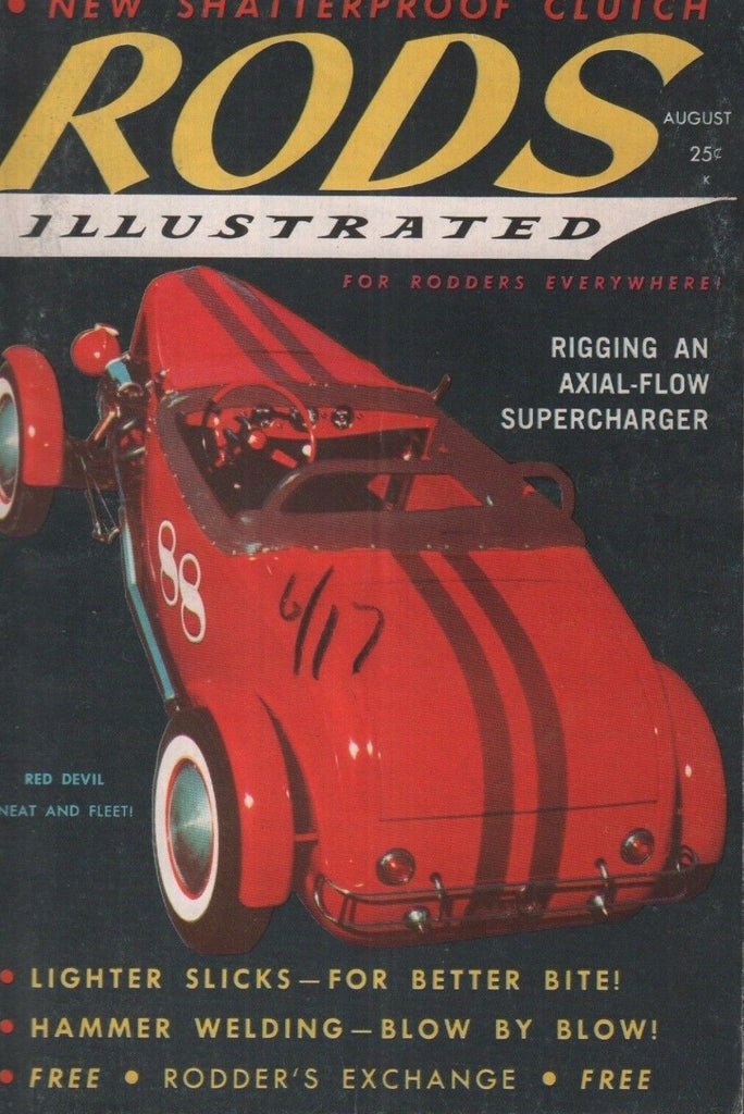 Rods Illustrated Vintage Magazine August 1958 Arnold Abramson 121518AME