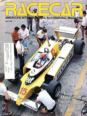 Racecar Magazine April 1980 Turbo Makes It Two In a Row Renault VGEX 012216jhe