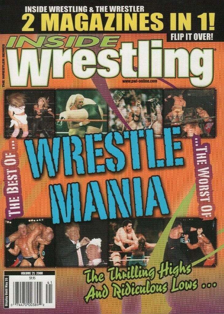 Inside Wrestling The Wrestler Vol.21 2008 Donald Trump Kurt Angle 032619DBE