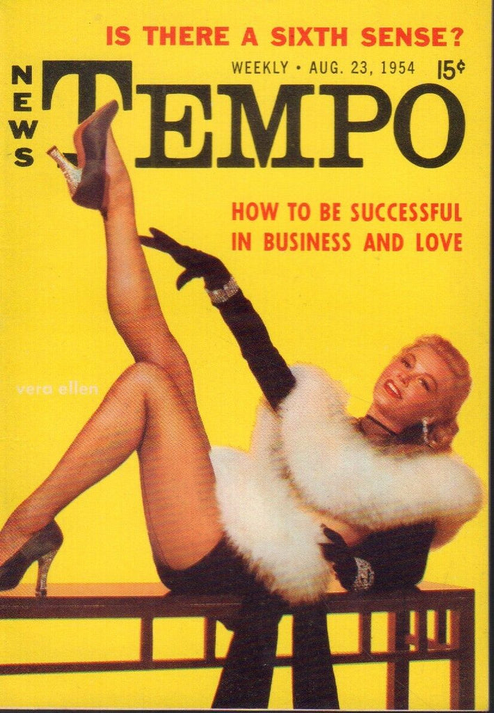 News Tempo Digest August 23 1954 Suzan Ball Cheesecake Pin Up 091218AME2