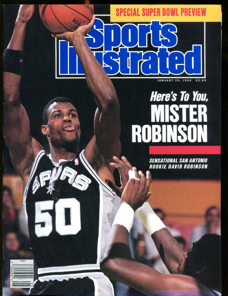 Sports Illustrated Magazine January 29 1990 David Robinson EX No ML 013117jhe