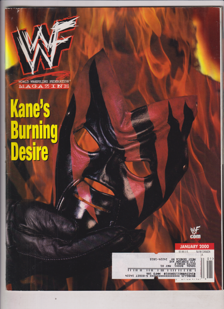 WWF Magazine Kane The Rock Shane McMahon January 2000 121719nonr