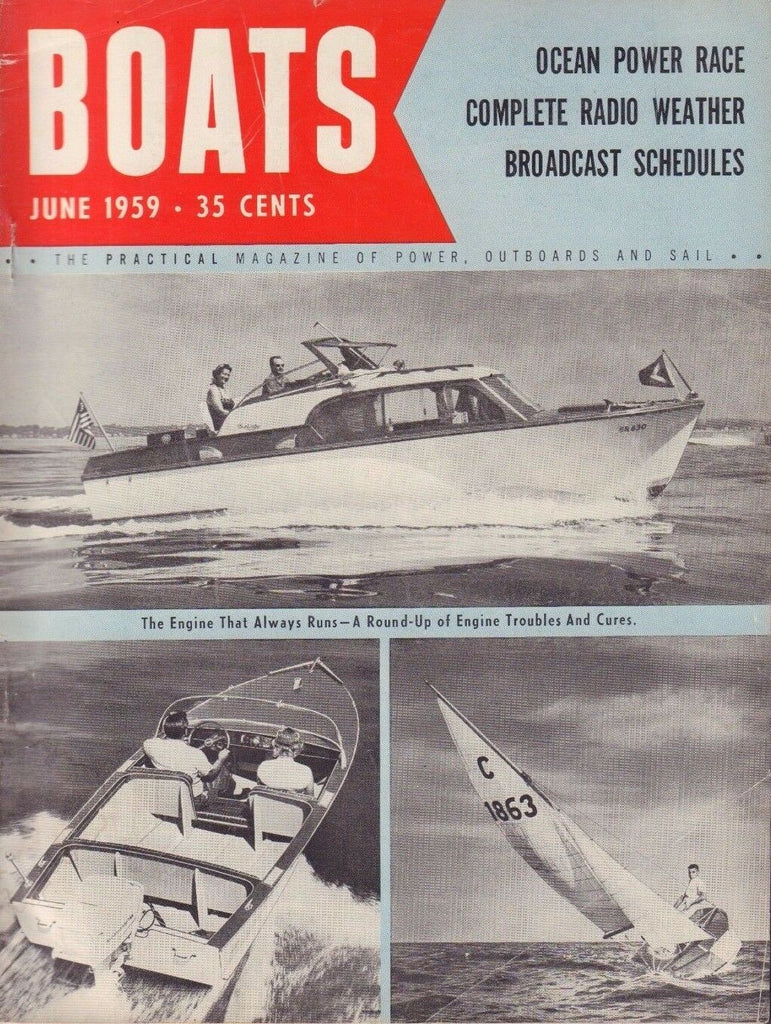 Boats June 1959 The Engine That Always Runs, Outboards 050217nonDBE
