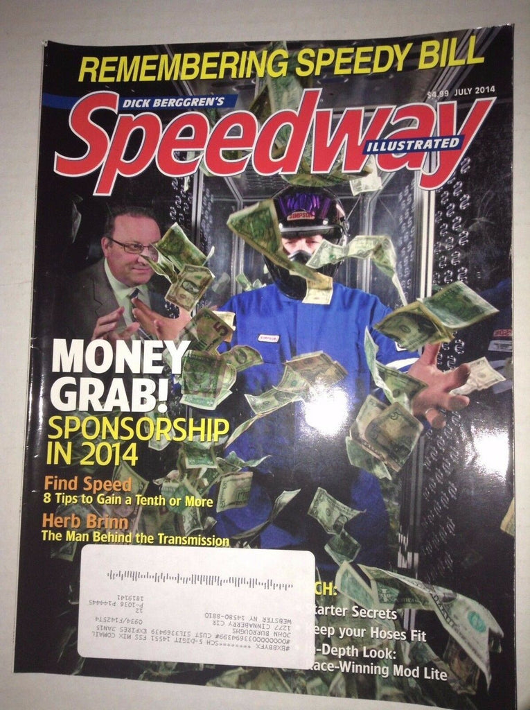 Speedway Illustrated Magazine Remembering Speedy Bill July 2014 040617NONRH