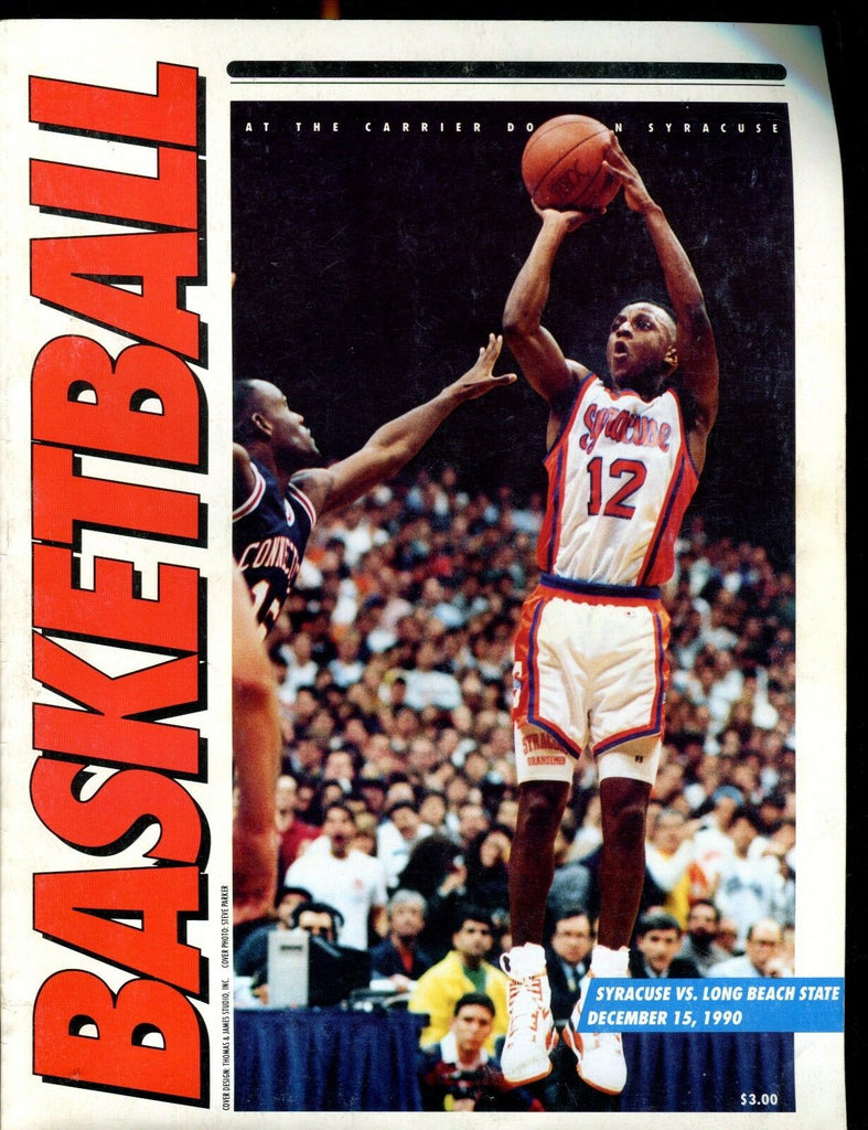 Syracuse Basketball Program 1990 EX No ML 021617jhe