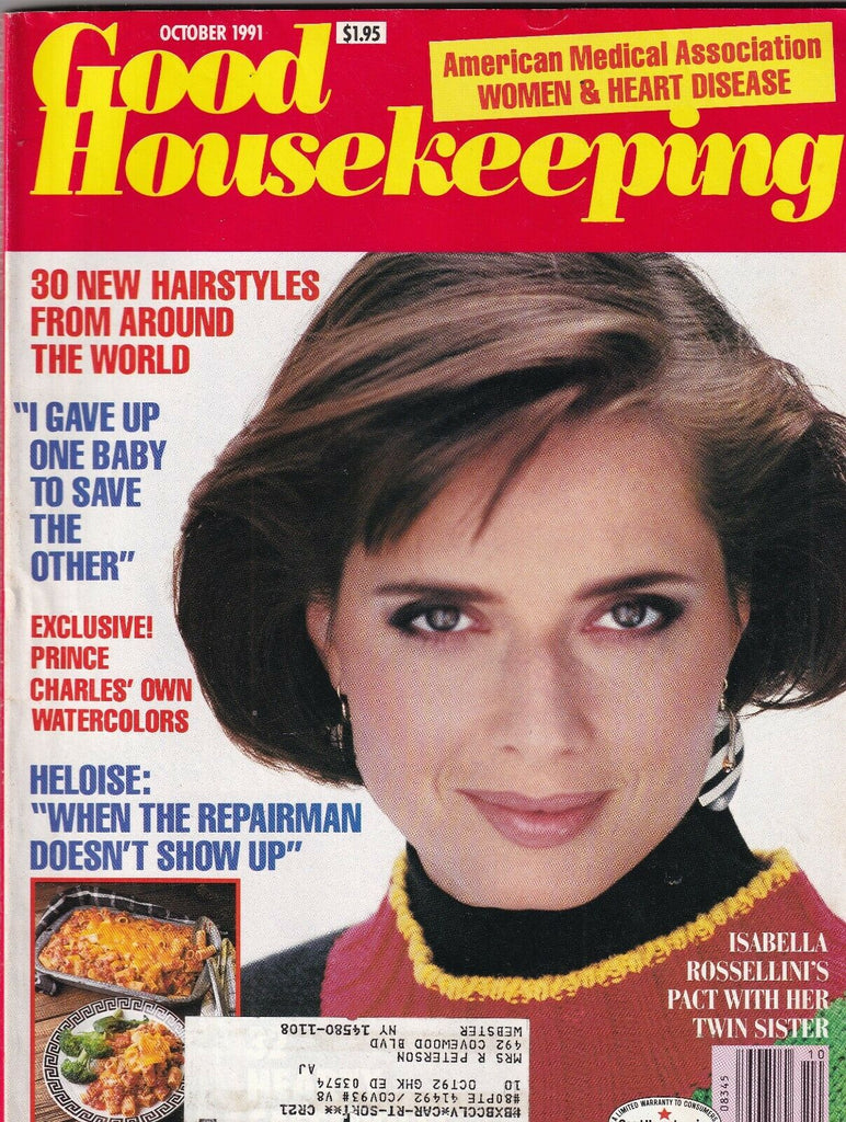 Good Housekeeping Isabella Rossellini October 1991 100119nonr2