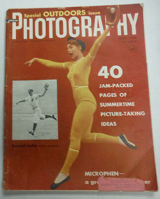 Photography Magazine Special Outdoors Issue Baseball Ballet July 1955 070815R