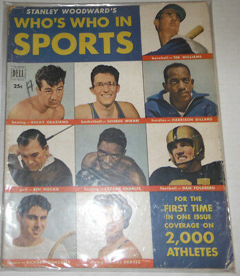 Who's Who In Sports Magazine Rocky Graziano & Ted Williams 1950 NO ML 072914R
