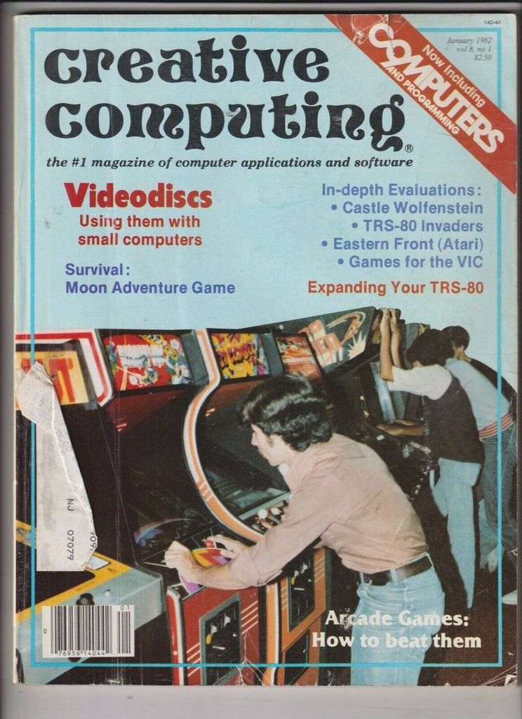 Creative Computing Mag Videodiscs & Arcade Games January 1982 120919nonr2