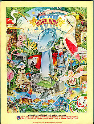 Super Bowl XVIII LA Raiders vs. Washington Redskins January 22 1984 EX 040416jhe
