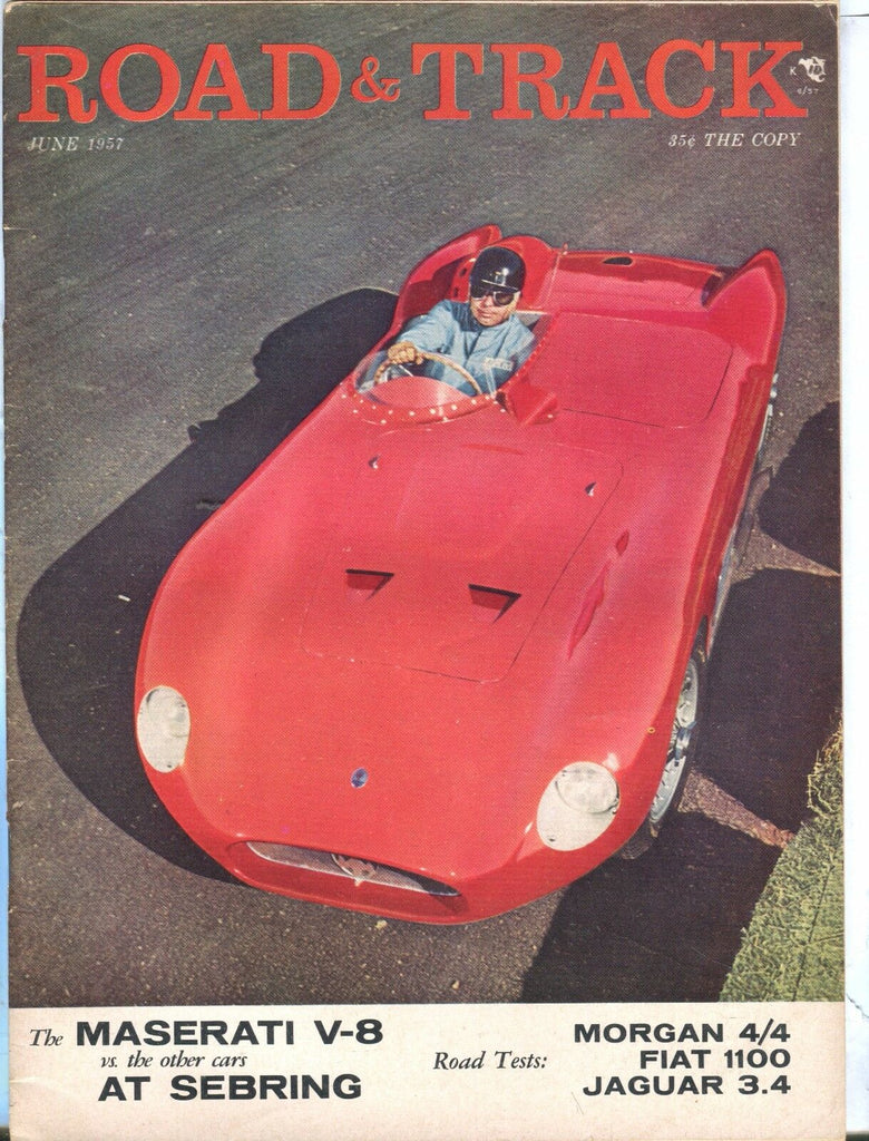 Road & Track Magazine June 1957 Maserati V-8 VG No ML 031417nonjhe