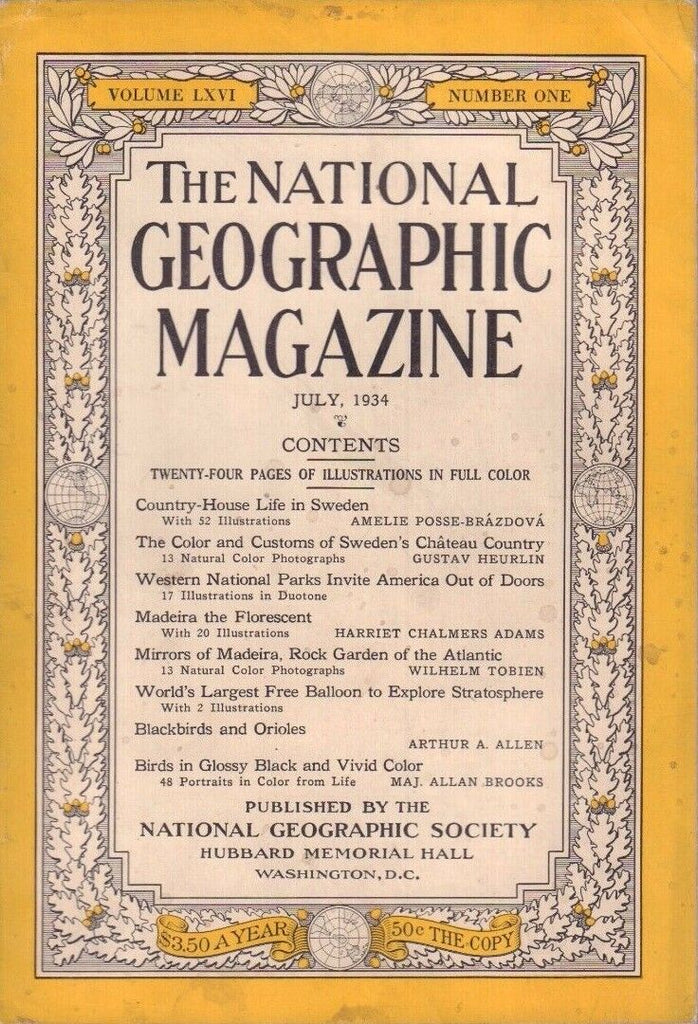 National Geographic july 1934 Countrey-House Life in Sweden 020717DBE