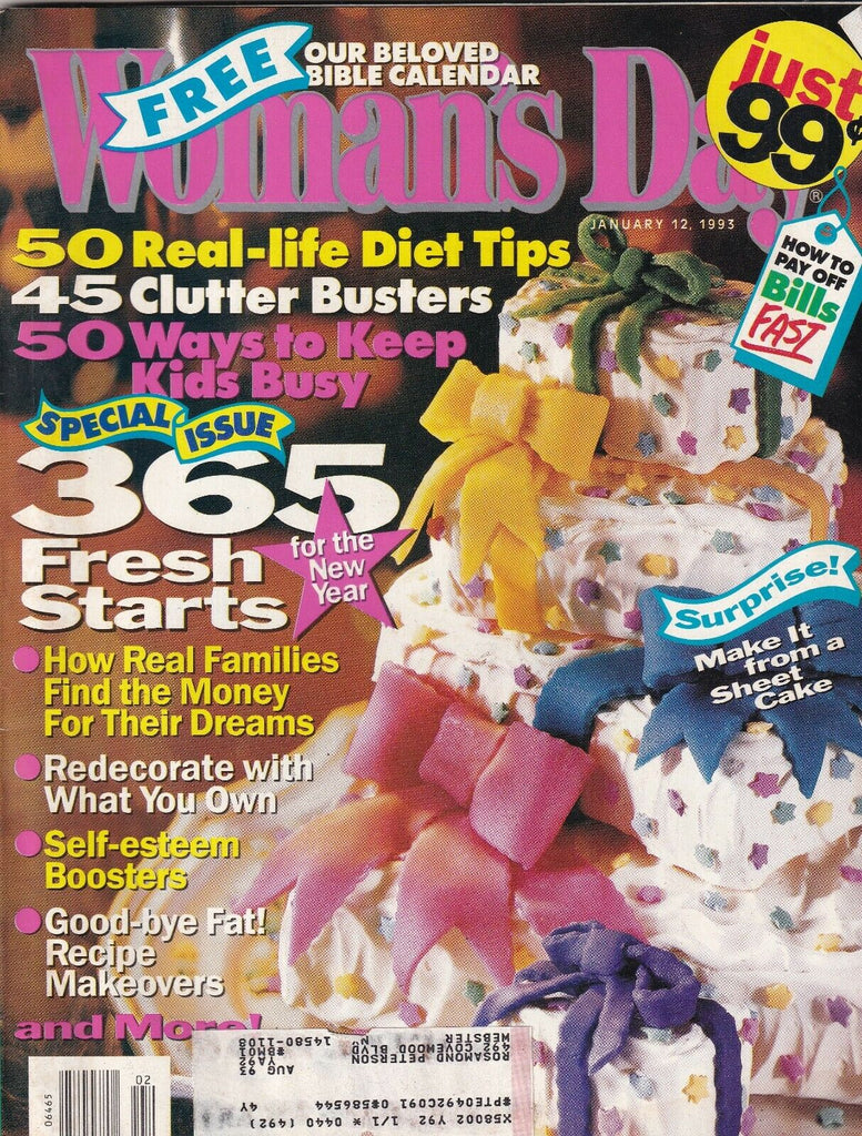 Woman's Day Mag 50 Real Life Diet Tips January 12, 1993 092719nonr