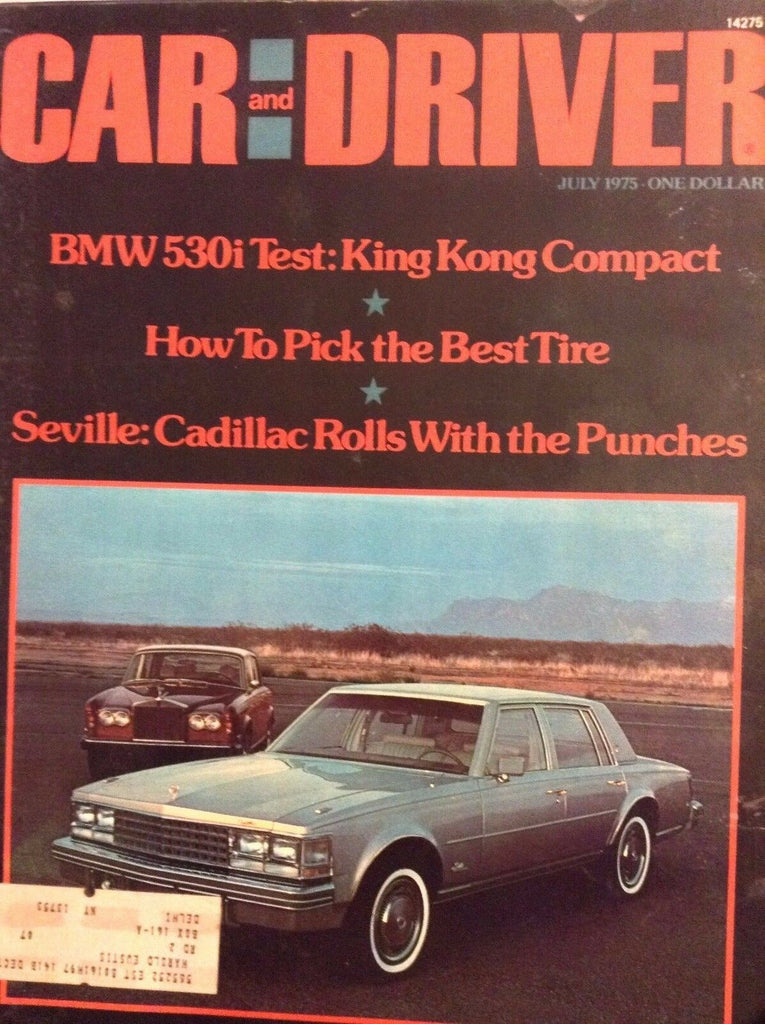 Car And Driver Magazine BMW 530i Test King Kong Comp July 1975 110417nonrh