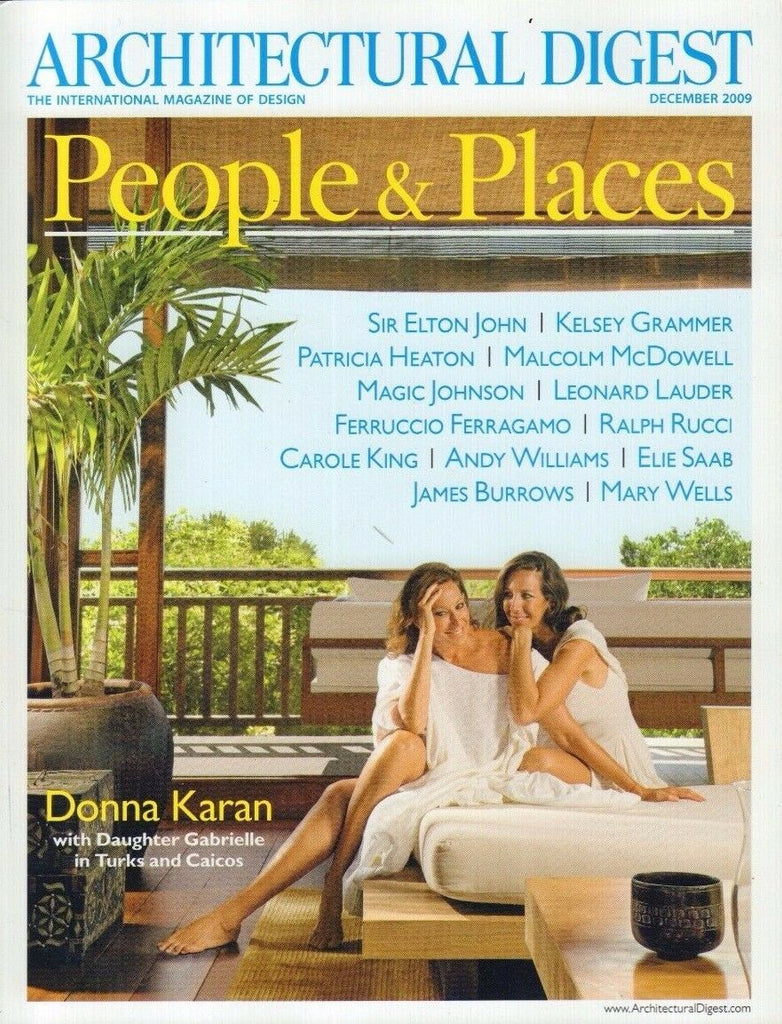 Architectural Digest December 2009 Donna Karan, Elton John & More 021417DBE4