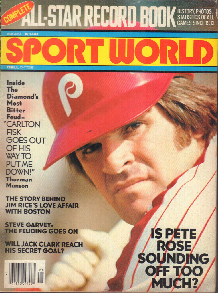 Sport World August 1979 Pete Rose Jim Rice Jack Clark 042320DBE