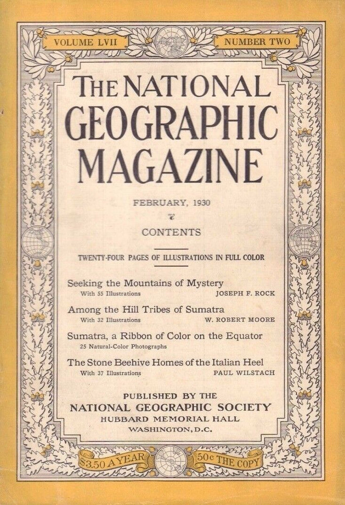 National Geographic February 1930 Seeking The Mountains of Mystery 020717DBE