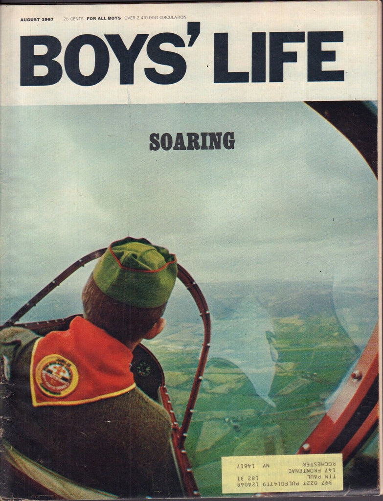 Boy's Life August 1967 Soaring w/ML 011617DBE