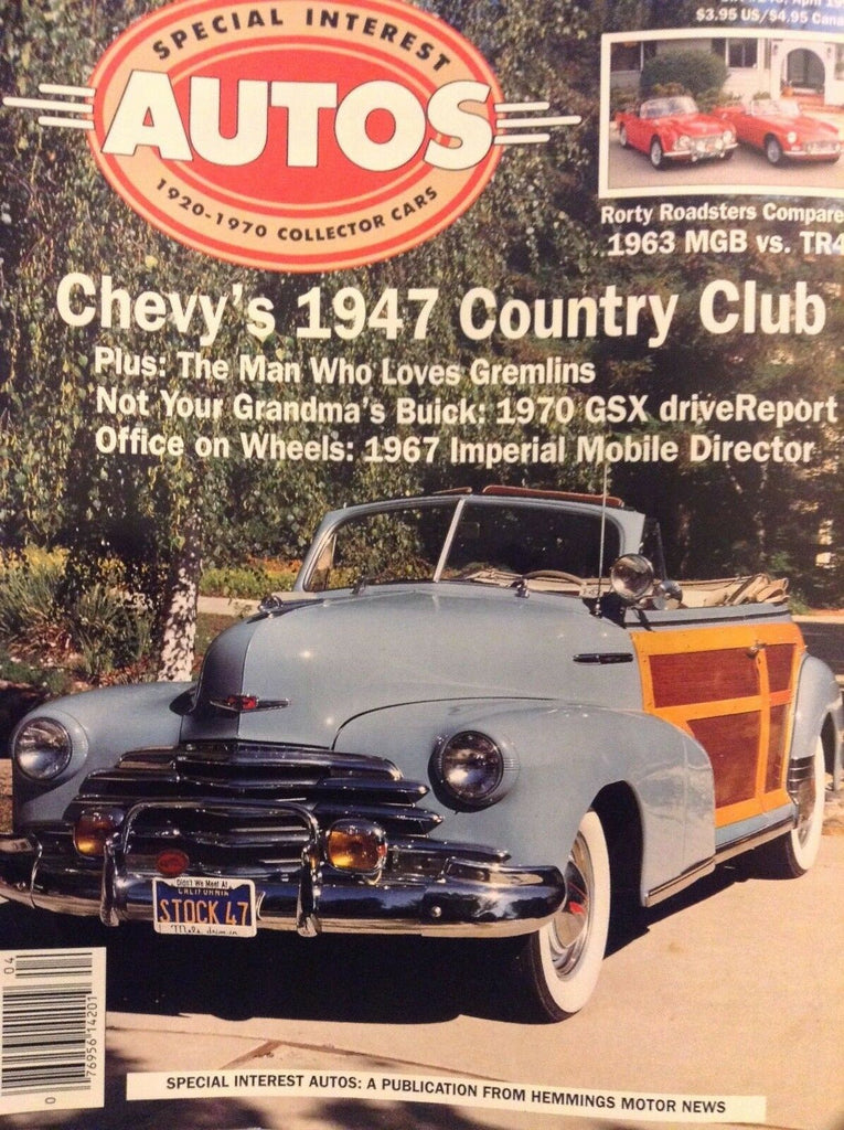 Special Interest Autos Magazine Chevy's 1947 Country Club April 1995 042118nonrh