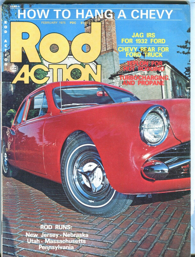 Rod Action Magazine February 1975 Jag Ford Chevy EX No ML 031417nonjhe