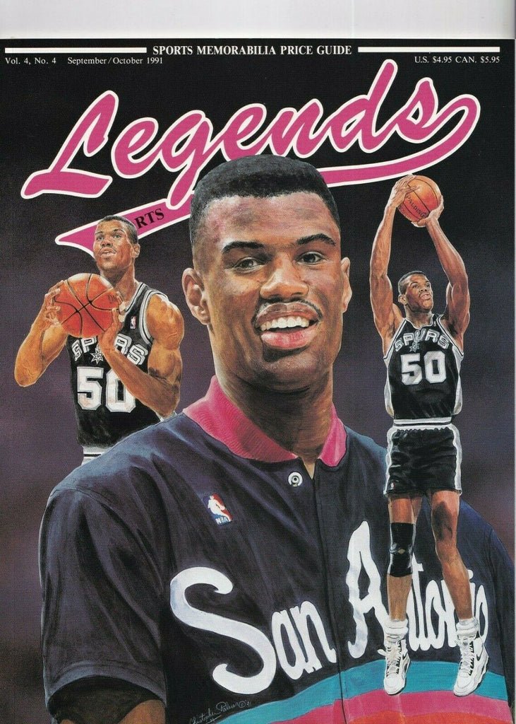 Legends Sports Memorabilla David Robinson September/October 1991 041019nonr