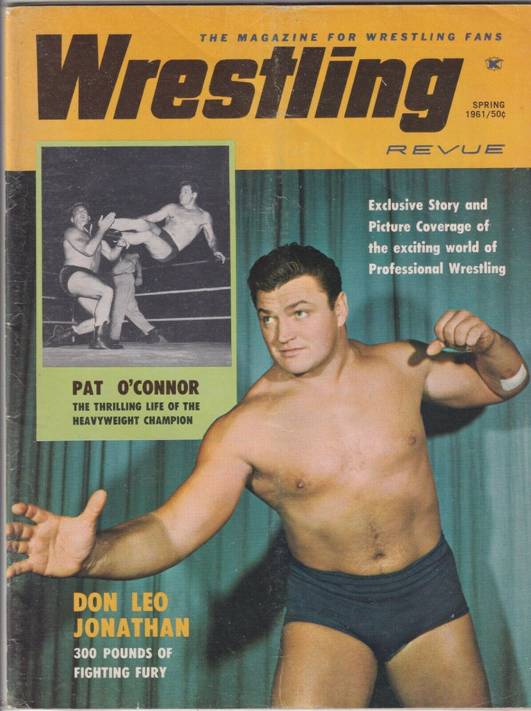 Wrestling Revue Magazine Pat O' Connor Don Jonathan Spring 1961 061019nonr