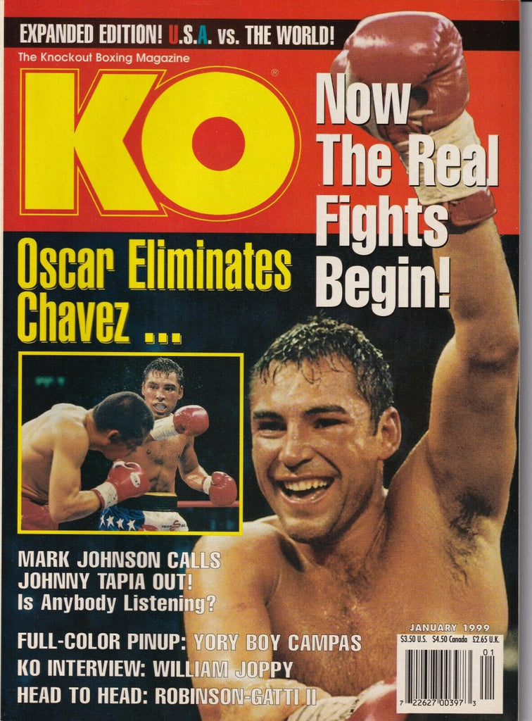 KO Magazine Oscar Eliminates Chavez Mark Johnson January 1999 032019nonr