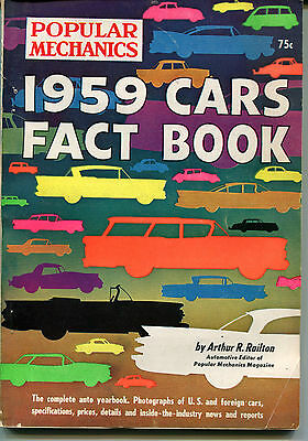 1959 Popular Mechanics Car Facts by Arthur R. Railton VG NO ML 121815jhe