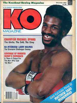 KO Magazine December 1981 Michael Spinks EX 060616jhe
