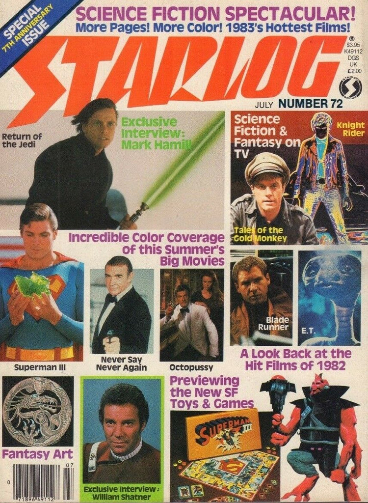 Starlog #72 July 1983 Star Wars Mark Hamill William Shatner 020519DBE