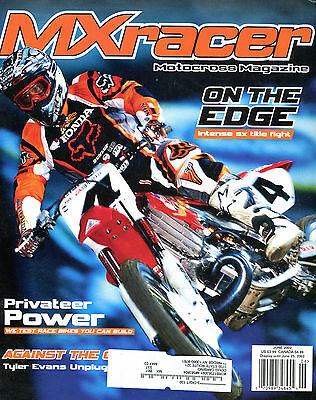 MXracer Magazine June 2002 On The Edge EX 040416jhe