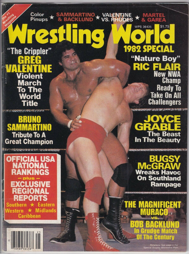 Wrestling World Magazine Greg Valentine Bruno Sammartino 1982 Special 060319nonr