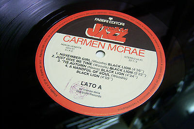 33RPM Jazz Vinyl Carmen Mcrae 021313JDE