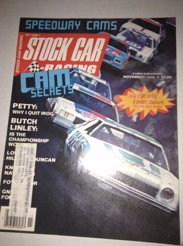 Stock Car Racing Magazine Richard Petty Butch Linley November 1978 040617NONRH