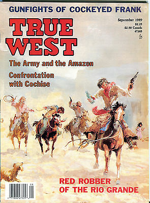 True West Magazine September 1989 Red Robber of the Rio Grande VGEX 012516jhe