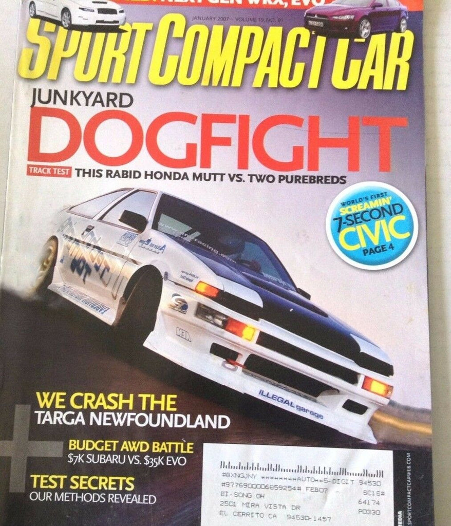 Sport Compact Car Magazine Honda Mutt Vs Purebreds January 2007 080117nonrh