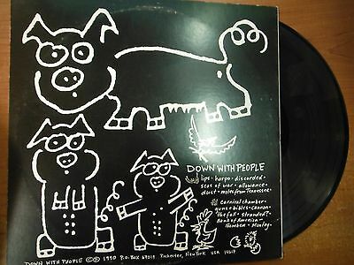 33 RPM Vinyl 1990 Down With People Rochester NY Lips, Carnival Chamber 010815