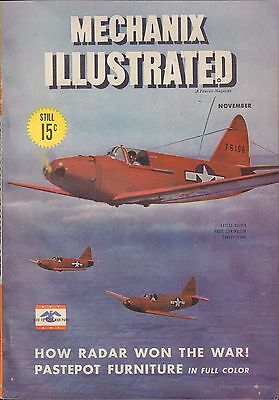 Mechanix Illustrated November 1945 How Radar Won the War VG 062716DBE