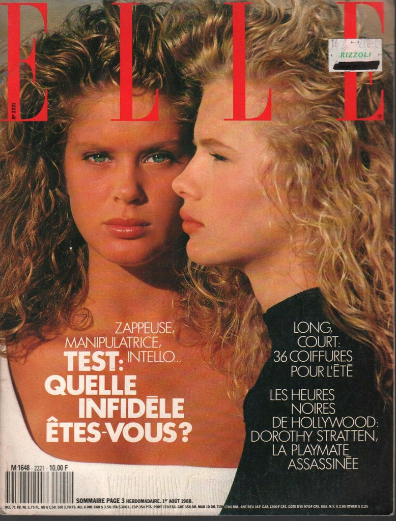Elle French Fashion Magazine August 1988 Rachel Belle Dorothy Straton 091120ame2