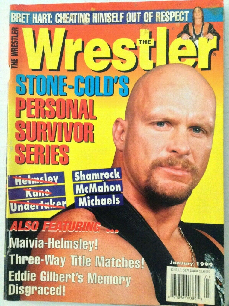 The Wrestler Magazine Stone Cold Maivia Helmsley January 1999 022319nonrh