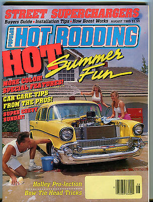 Popular Hot Rodding Magazine August 1989 Holley Pro-Jection EX 010516jhe