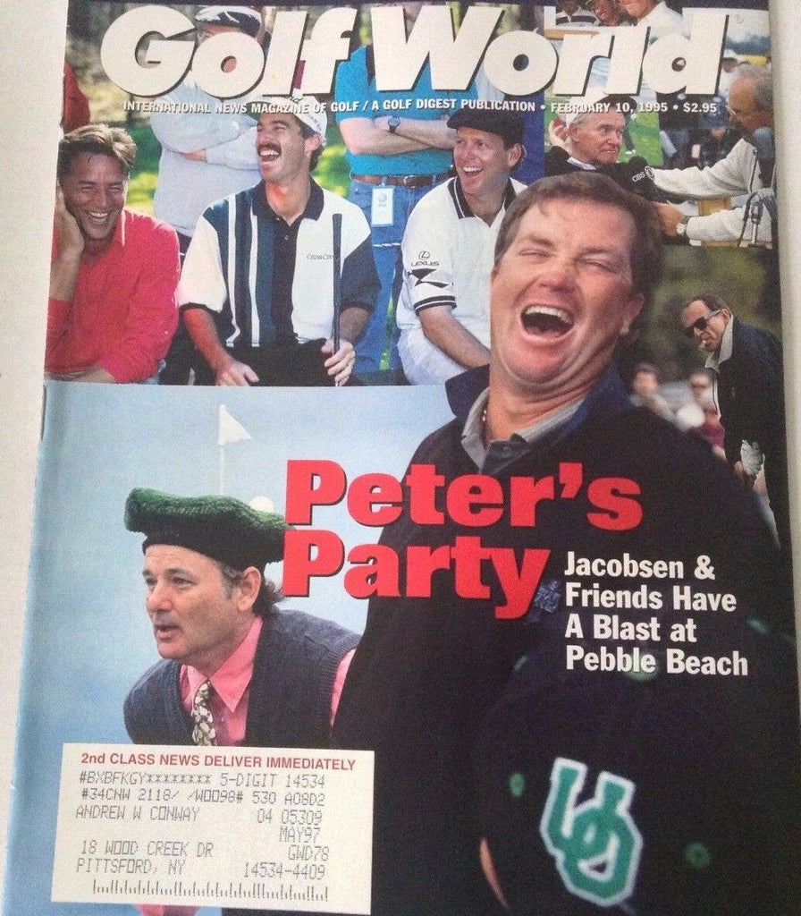 Golf World Magazine Peter Jacobsen Pebble Beach February 10, 1995 072417nonrh