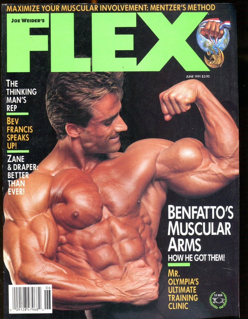 Flex Magazine June 1991 Benfatto EX No ML 021017jhe
