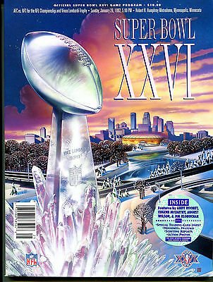 Official Super Bowl XXVI Game Program Minneapolis, Minnesota 121815jhe